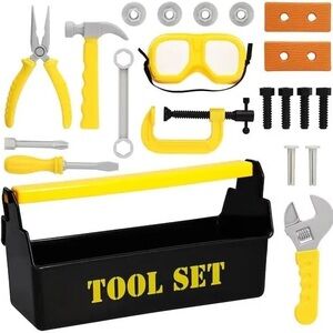 Kids Yellow and Black Tool Set